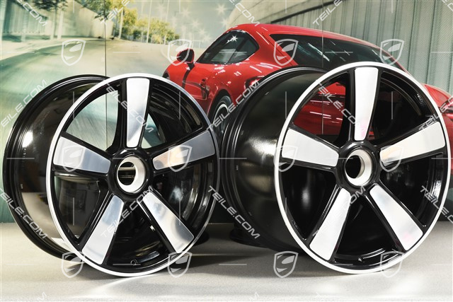 20+21-inch wheel rim set Sport Classic II, rims: front 9,5J x 20 ET44 + rear 12J x 21 ET70