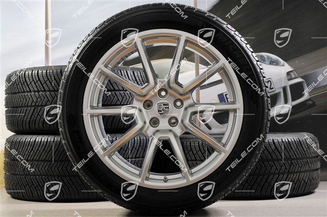 20-inch "Macan SportDesign" winter wheels set, rims 9J x 20 ET26 + 10J x 20 ET19, Michelin Latitude Alpin 2 winter tyres 265/45 R 20 + 295/40 R 20, with TPMS