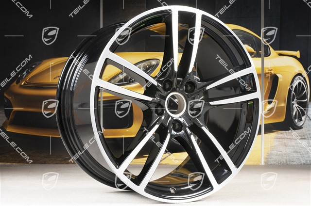 21" Felga Cayenne Turbo, 11J x 21 ET58, czarny wysoki połysk