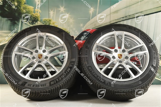 20-inch Cayenne COUPE Sport winter wheel set, rims 9J x 20 ET50 + 10,5J x 20 ET55 + NEW Michelin winter tyres 255/55 R20 + 295/45 R20, with TPMS