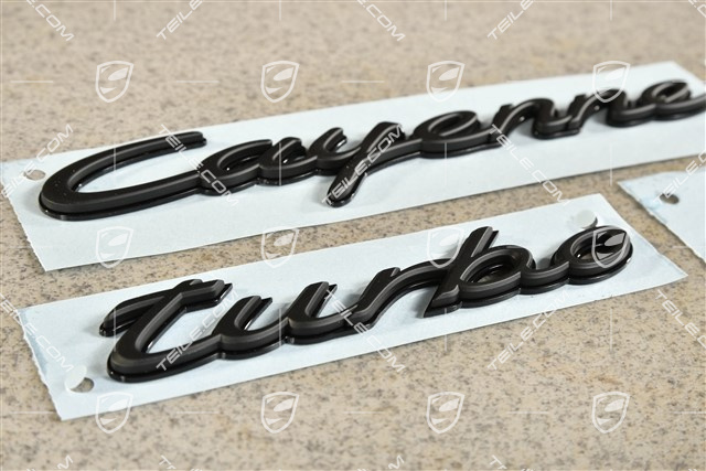 Emblemat / napis CAYENNE czarny mat