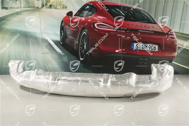 Heat protection, rear bumper