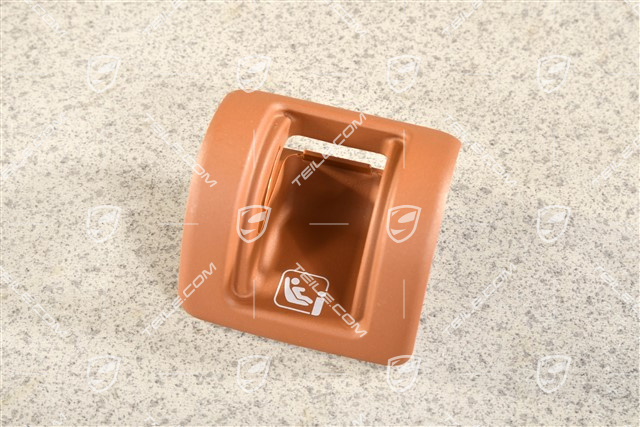 Abdeckung für Isofix-Halterung einen Kindersitz, Cohibabraun, L=R