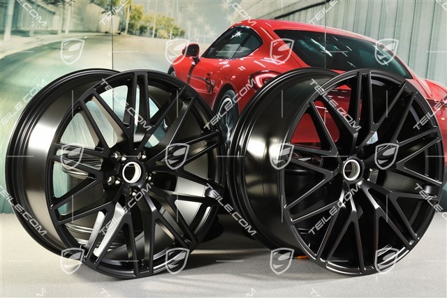 21-inch RS Spyder Design II, alloy wheels set, 9,5J x 21 ET27 + 10J x 21 ET19, black satin mat