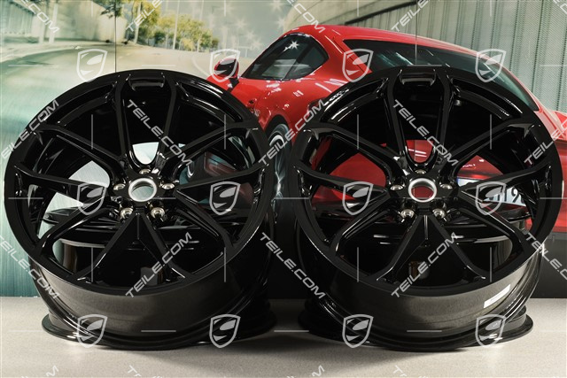 21-inch GT Design, alloy wheels set, 9,5J x 21 ET27 + 10J x 21 ET19, black high gloss