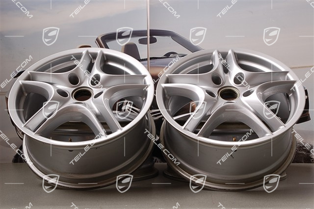 18-inch Cayenne Turbo II wheel set, 8J x 18 ET 57, Facelift