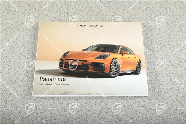 Panamera G3 976 Driver's Manual - Handbuch/Bedienungsanleitung, Englisch