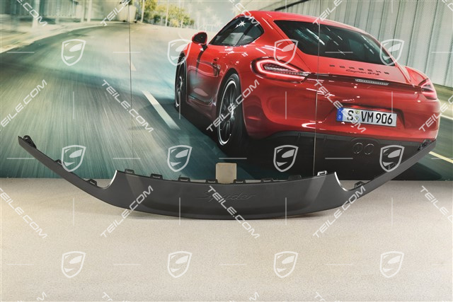 Spyder, Front bumper spoiler / Lip, Satin Black