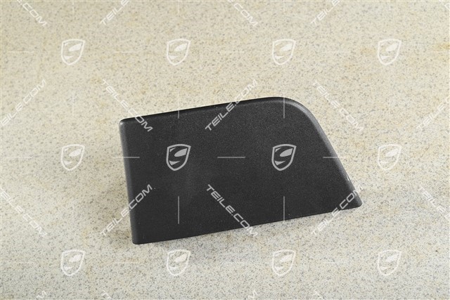 Side skirt moulding, front, Black matte, L