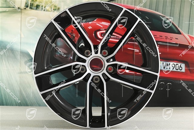 20" felga „Carrera Exclusive Design”, 8,5J x 20 ET50, z karbonowymi osłonami aerodynamicznymi