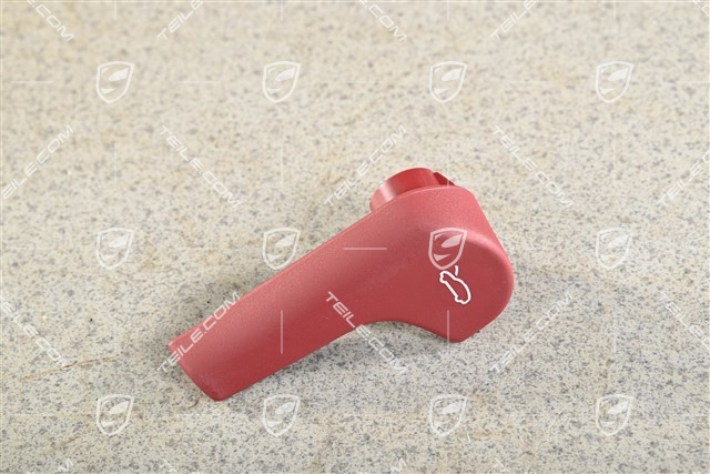 Pull handle / Lever bonnet opening / Actuating lever, Bordeaux Red