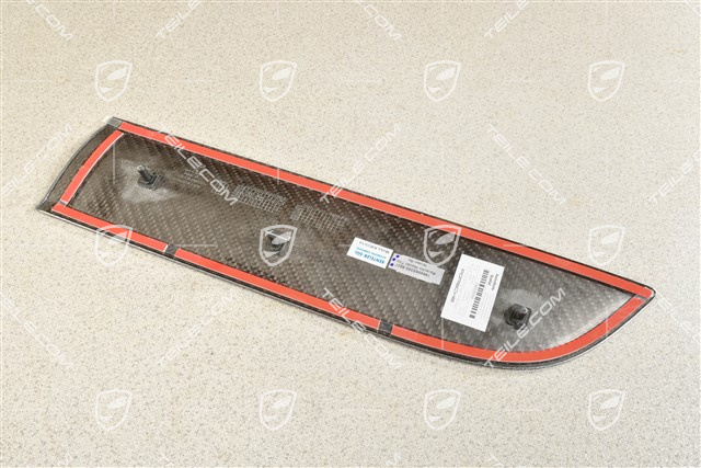 Rear door cover / trim, Carbon, R