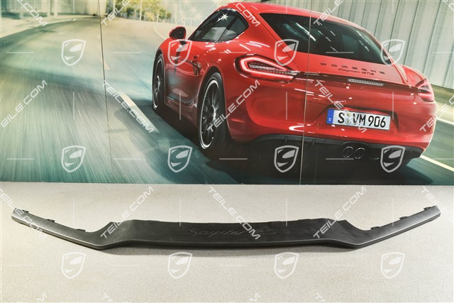 Spyder RS, Front bumper spoiler / Lip, Satin Black