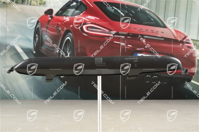 Cover trim for grille, matte black, L