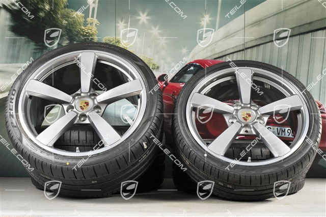 20+21-inch summer wheel set Exclusive Design, rims 8,5J x 20 ET50 + 11,5J x 21 ET67 + Goodyear summer tyres 245/35 R20 + 305/30 R21, with TPM