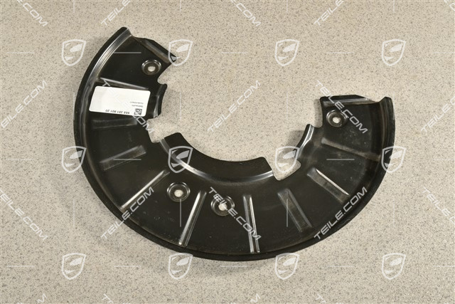 Front axle disc brake protective plate, L=R