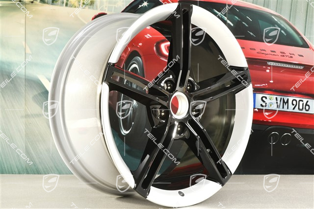 21-inch wheel rim Mission E Design, 9,5J x 21 ET60, diamond silver + black