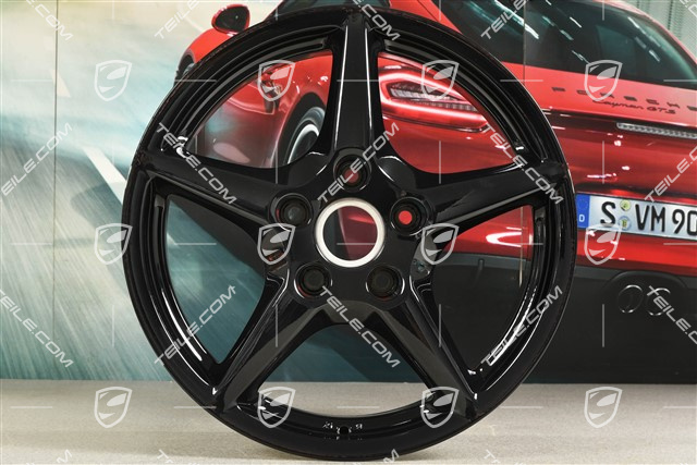 18-inch Carrera III wheel, 8J x 18 ET57, Lemmerz, black high gloss