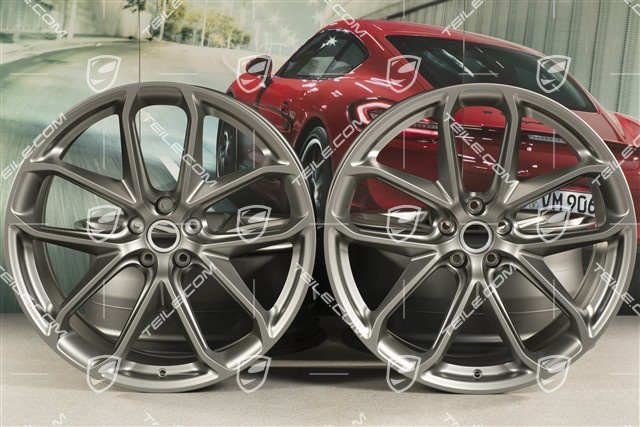 21-inch GT Design, alloy wheels set, 9,5J x 21 ET27 + 10J x 21 ET19, Platinum satin-matt