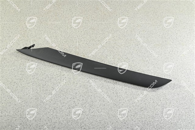 GT, Disc / cover  trim for front bumper retaining frame, Black matte, L