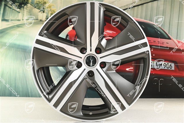 22" Macan Exclusive Design Felgensatz, 9J x 22 ET29 + 11J x 22 ET47, Turbonite