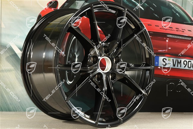 20-inch wheel rim Carrera S (IV), 11J x 20 ET78, for winter wheels, C2/C2S, black high gloss