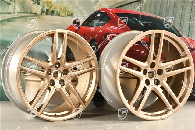 20-inch wheel rim set "Macan Turbo", 9J x 20 ET26 + 10J x 20 ET19, CMS, neodyme