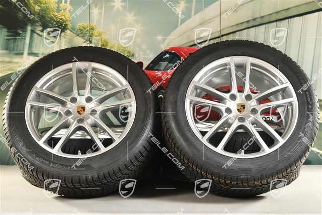 20-inch Cayenne COUPE Sport winter wheel set, rims 9J x 20 ET50 + 10,5J x 20 ET55 + NEW Hankook winter tyres 255/55 R20 + 295/45 R20, with TPMS