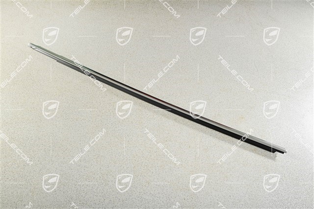 Dichtung mit Zierleiste, Türschacht, aussen, Alushine, L