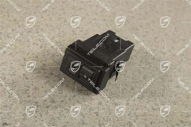 Seat heater switch, black matte, L