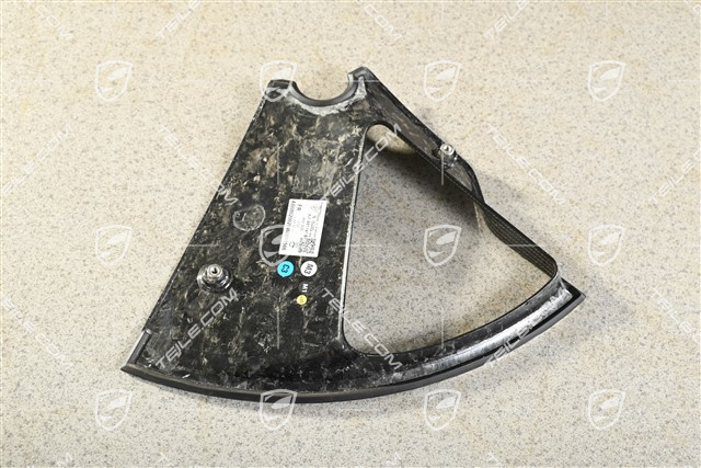21-Zoll Taycan Exclusive Design Schmiederäder Radzierblende aus Carbon, vorne, R