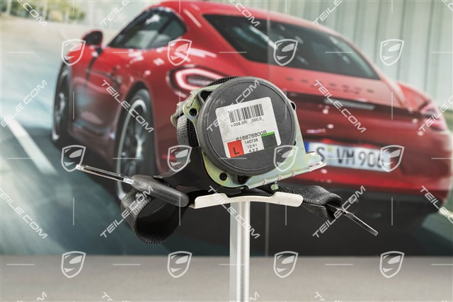 Sicherheitsgurt, hinten, schwarz, Cabrio/Targa, L