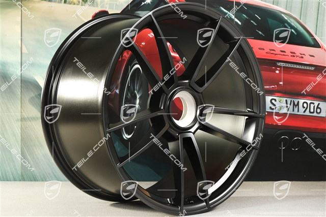 21" Turbo S Felge, 11,5J x 21 ET67 in Schwarz Seidenmatt