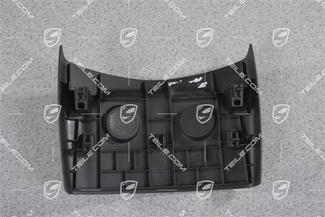Console switch trim, single slot, Black