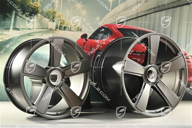 20+21" Sport Classic wheel rim set, 9,5J x 20 ET44 + 12J x 21 ET63, Turbonite