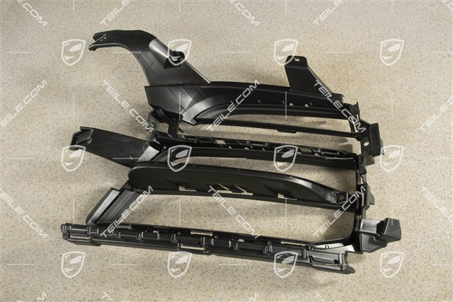 Front bumper, side grille, Black, R
