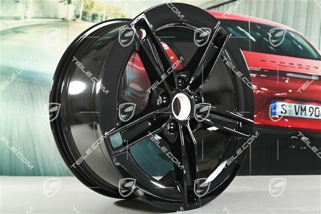 21" felga Mission E Design, 9,5J x 21 ET60, czarny wysoki połysk