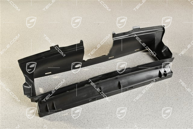 Air duct / Guide, Front Bumper with ACC, Black matte