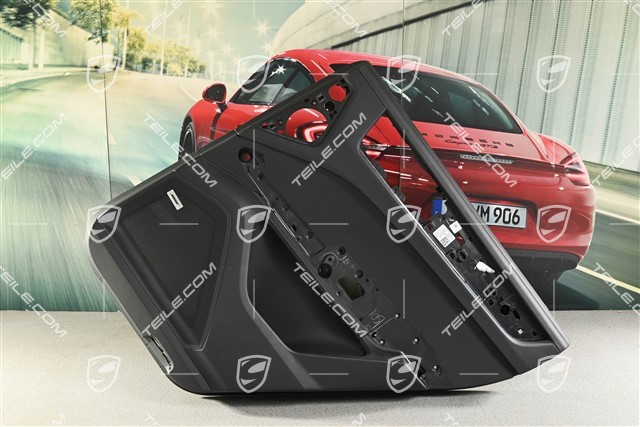 Tuerverkleidung / Türverkleidung, Hinten, Leder Schwarz, Bose, R