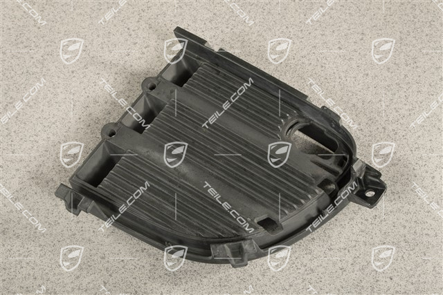 C2, Air inlet / duct / guide cover, lateral, PDC, Black matte, L