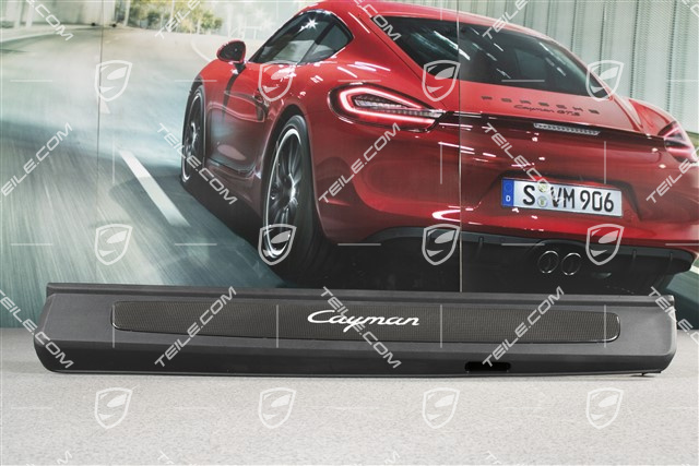 Einstiegleiste, Carbon, mit Beleuchtung, mit Schriftzug "Cayman", L