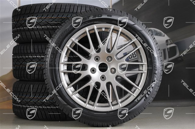 20-inch RS Spyder winter wheel set, 4 wheels 9J x 20 ET 57 + 4x Dunlop SP Winter Sport 3D tyres 275/45 R 20 110V XL M+S, with TPMS
