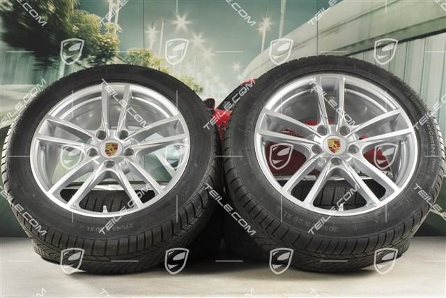 20-inch Cayenne Sport winter wheel set, rims 9J x 20 ET50 + 10,5J x 20 ET64 + Continental winter tyres 275/45 R20 + 305/40 R20, with TPMS