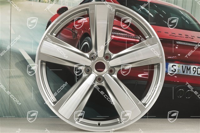 21-inch wheel rim "Exclusive Sport Design" 9,5J x 21 ET 27, platinsilber