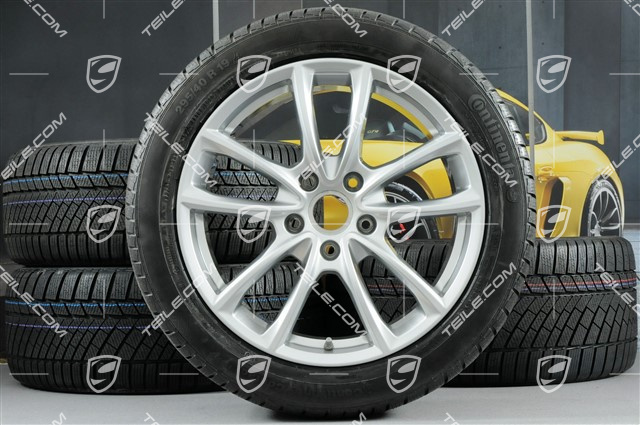 19-inch winter wheels set "Panamera S", rims 9J x 19 ET64 + 10,5 J x 19 ET62 + NEW Continental ContiWinterContact PS830 P winter tyres 265/45 R19 + 295/40 R19