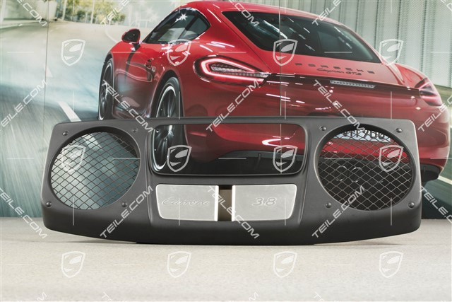 Engine compartment cover, Black, Carrera 3,8