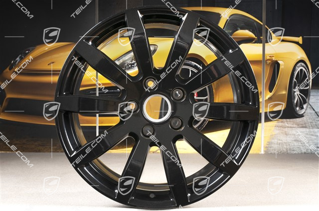 19-inch Cayenne S wheel rim, 9,5J x 19 ET54, black high gloss