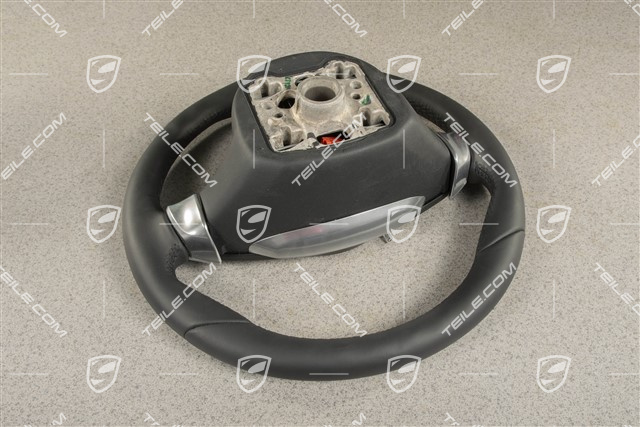PDK, Lenkrad / Multifunktionslenkrad, Beheizbar, Schwarz / Sport Chrono Paket Plus