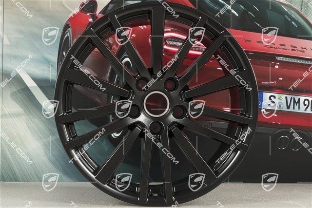 20" Felga Panamera Design, 11,5J x 20 ET68, czarny satynowy półmat