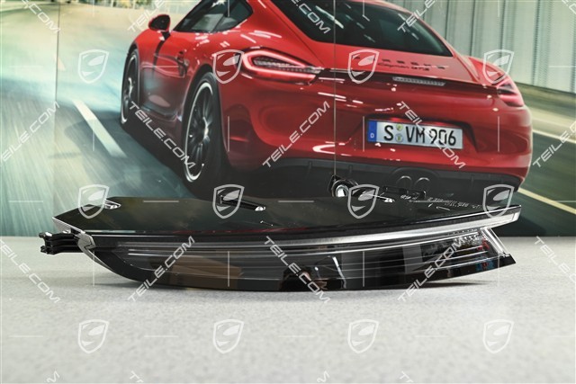 Rear light, in clear glass look (white smoked), L